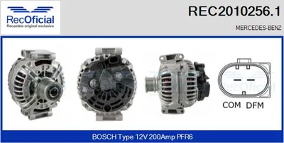 Alternador Mercedes-Benz VIANO · Mercedes-Benz VITO Bus · Mercedes-Benz VITO / MIXTO Van