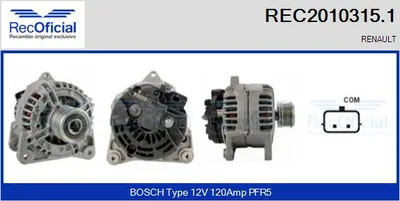 Alternador Renault CLIO II · Renault THALIA I · Renault MODUS / GRAND MODUS