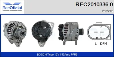 Alternador Porsche BOXSTER · Porsche 911 · Porsche 911 Convertible