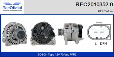 Alternador Vw POLO III · Seat AROSA · Vw LUPO I
