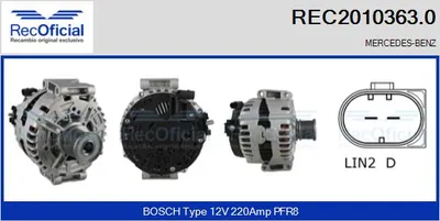 Alternador Mercedes-Benz M-CLASS · Mercedes-Benz S-CLASS · Mercedes-Benz R-CLASS