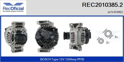 Alternador Alfa Romeo 159 · Alfa Romeo 159 Sportwagon · Alfa Romeo SPIDER