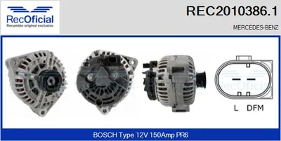 Alternador Mercedes-Benz M-CLASS · Mercedes-Benz C-CLASS · Mercedes-Benz C-CLASS Coupe