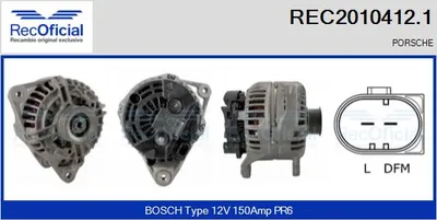 Alternador Porsche BOXSTER · Porsche 911 · Porsche 911 Convertible