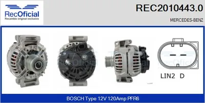 Alternador Mercedes-Benz VIANO · Mercedes-Benz VITO Bus · Mercedes-Benz VITO / MIXTO Van