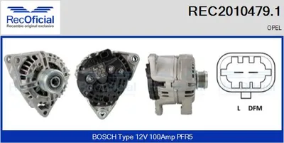 Alternador Opel CORSA D · Opel MERIVA B MPV