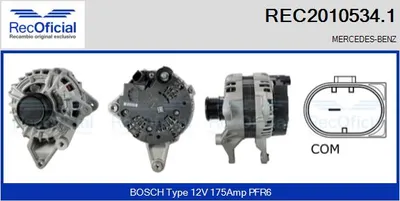 Alternador Mercedes-Benz C-CLASS · Mercedes-Benz C-CLASS T-Model · Mercedes-Benz GLK-CLASS