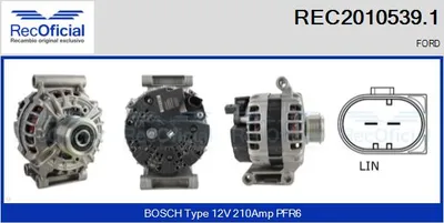 Alternador Ford TOURNEO CUSTOM V362 Bus · Ford TRANSIT CUSTOM V362 Van · Ford TRANSIT CUSTOM V362 Bus