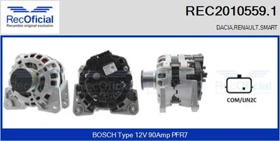 Alternador Dacia LODGY · Renault CLIO IV · Renault CLIO IV Grandtour