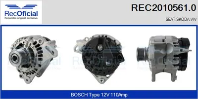 Alternador Skoda FABIA I · Skoda FABIA I Combi · Skoda FABIA I Saloon