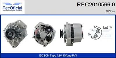 Alternador Vw PASSAT B2 Variant · Vw TRANSPORTER T4 Bus · Vw TRANSPORTER T4 Van
