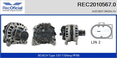 Alternador Seat IBIZA IV · Seat IBIZA IV SC · Vw POLO V