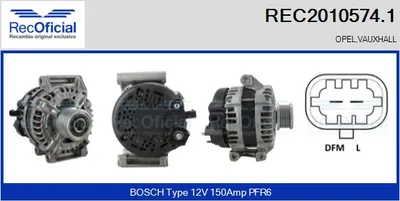 Alternador Opel CORSA E · Opel CORSA E Hatchback Van