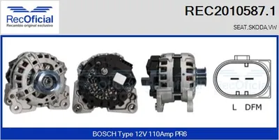 Alternador Vw UP! · Seat Mii · Skoda CITIGO