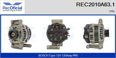 Alternador Opel ADAM · Opel CORSA E · Opel ASTRA K