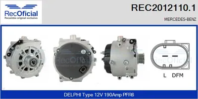 Alternador Mercedes-Benz E-CLASS · Mercedes-Benz E-CLASS T-Model · Mercedes-Benz M-CLASS