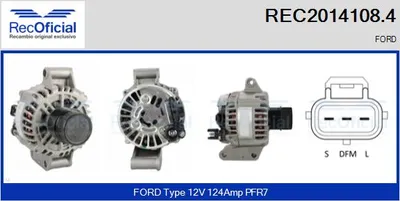 Alternador Ford TRANSIT Bus · Ford TRANSIT Van · Ford TRANSIT Platform/Chassis