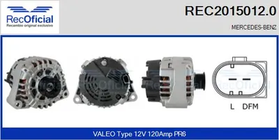 Alternador Mercedes-Benz E-CLASS · Mercedes-Benz E-CLASS T-Model · Mercedes-Benz VIANO