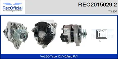 Alternador Talbot RANCHO · Talbot MURENA · Talbot HORIZON