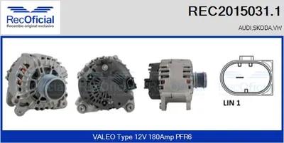 Alternador Skoda OCTAVIA III · Skoda OCTAVIA III Combi · Skoda SUPERB III