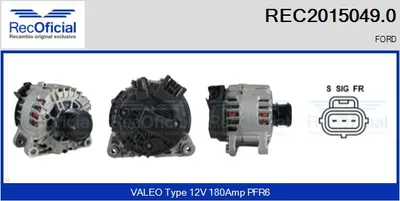 Alternador Ford MONDEO V Turnier · Ford MONDEO V Hatchback · Ford S-MAX