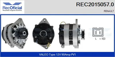 Alternador Renault 19 II · Renault 19 II Chamade