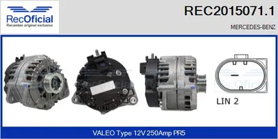 Alternador Mercedes-Benz S-CLASS · Mercedes-Benz E-CLASS · Mercedes-Benz E-CLASS T-Model