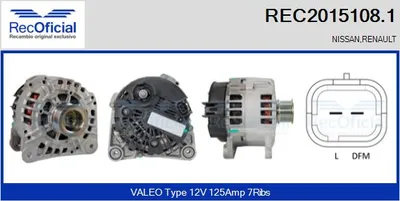 Alternador Renault LAGUNA II · Renault LAGUNA II Grandtour · Nissan PRIMERA