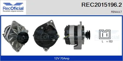 Alternador Renault RAPID Box Body/MPV · Renault CLIO I · Renault 19 I