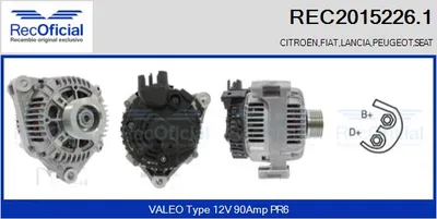 Alternador Peugeot 806 · Citroën XANTIA · Citroën ZX