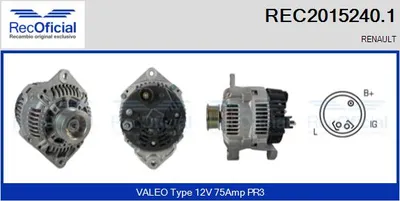 Alternador Renault CLIO I · Renault LAGUNA I · Renault LAGUNA I Grandtour