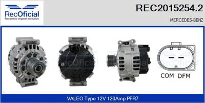 Alternador Mercedes-Benz C-CLASS · Mercedes-Benz C-CLASS Coupe · Mercedes-Benz C-CLASS T-Model