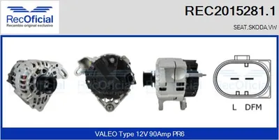 Alternador Vw SHARAN · Seat ALHAMBRA · Seat AROSA