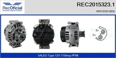 Alternador Mercedes-Benz C-CLASS · Mercedes-Benz SPRINTER 2-t Platform/Chassis · Mercedes-Benz E-CLASS