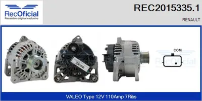 Alternador Renault SCÉNIC I MPV · Renault LAGUNA II · Renault MEGANE II