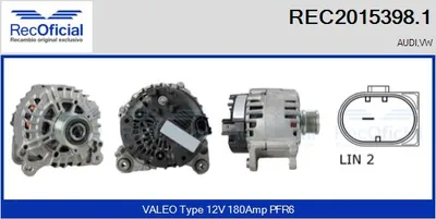 Alternador Audi A6 C6 · Audi A6 C6 Avant · Vw CRAFTER 30-35 Bus