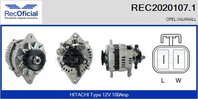 Alternador Opel COMBO Box Body/MPV · Opel ASTRA F Saloon · Opel ASTRA F Hatchback