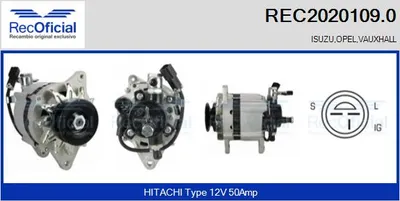 Alternador Isuzu TROOPER I · Opel CAMPO
