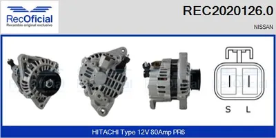 Alternador Nissan 100NX · Nissan PRIMERA · Nissan SUNNY III Hatchback