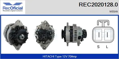 Alternador Nissan PRIMERA · Nissan SUNNY III Hatchback · Nissan SUNNY III Liftback