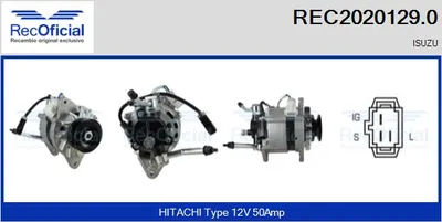 Alternador Isuzu TROOPER I · Isuzu TROOPER I Open Off-Road Vehicle · Isuzu CAMPO
