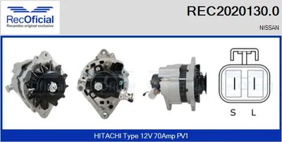 Alternador Nissan LAUREL · Nissan SUNNY II · Nissan SUNNY II Hatchback