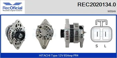 Alternador Nissan SUNNY II · Nissan SUNNY II Hatchback · Nissan BLUEBIRD