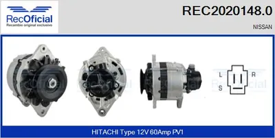 Alternador Nissan LAUREL · Nissan BLUEBIRD · Nissan BLUEBIRD Traveller