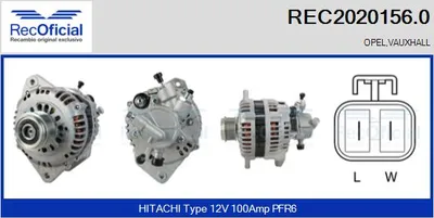 Alternador Opel CORSA C · Opel COMBO Box Body/MPV · Opel CORSA C Hatchback Van