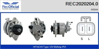 Alternador Nissan TERRANO I · Nissan URVAN Bus · Nissan TERRANO II