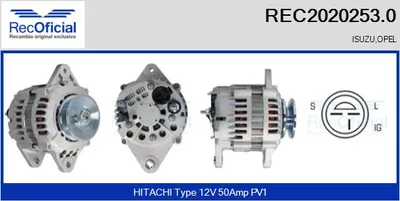 Alternador Isuzu TROOPER I Open Off-Road Vehicle · Opel FRONTERA A