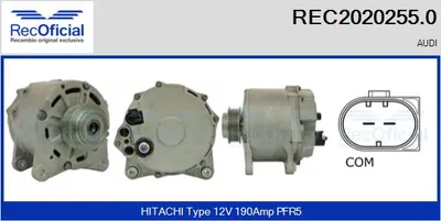 Alternador Audi A8 D3 · Audi A6 C6 Avant · Audi Q7