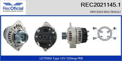 Alternador Mercedes-Benz E-CLASS · Mercedes-Benz E-CLASS T-Model