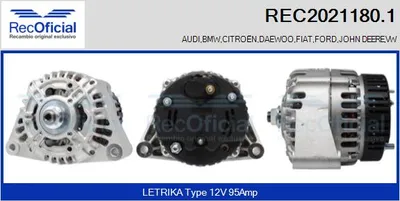 Alternador Citroën CX I Break · Vw GOLF IV · Vw GOLF IV Variant
